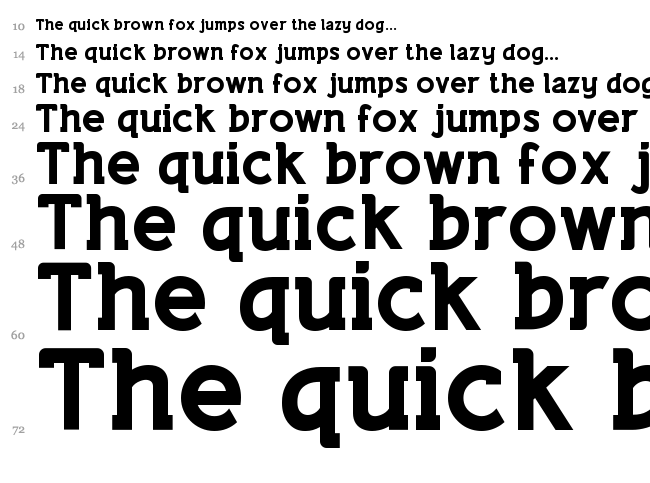 Lifestyle Rounded M54 font waterfall